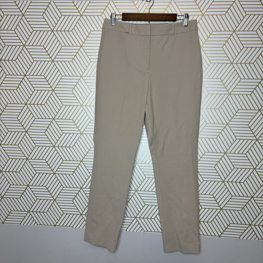 NEW WHBM White House Black Market Slim Trouser Comfort Stretch Khaki 8 Classic